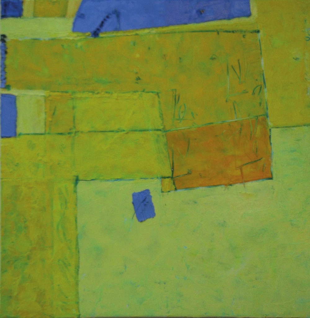 Giallo, 2009<br/>Olio su tela, 90 x 90 cm