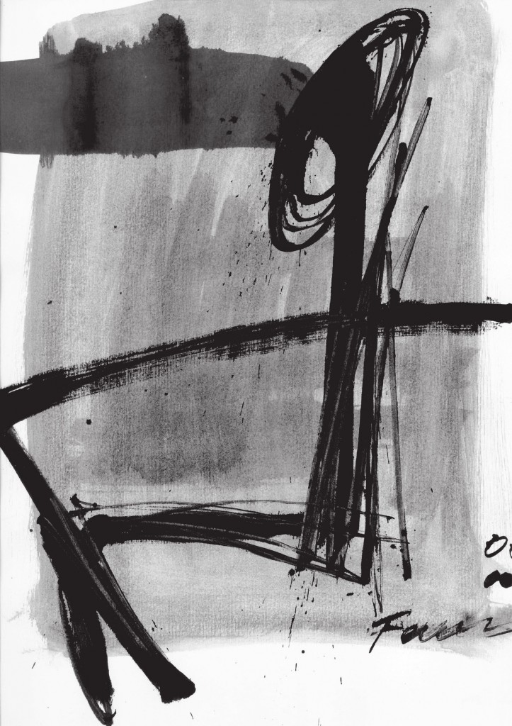 Giri di Freni, 2006<br/> China su carta, 50x35